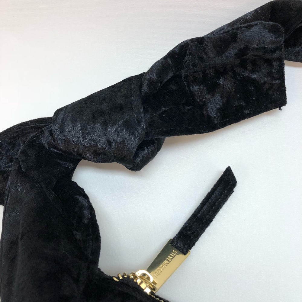 Steve Madden black velour hobo bag NWT - Picture 3 of 7